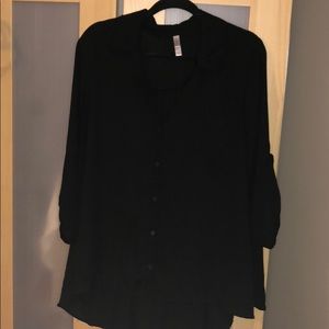 Xhilaration Button Up Loose Blouse